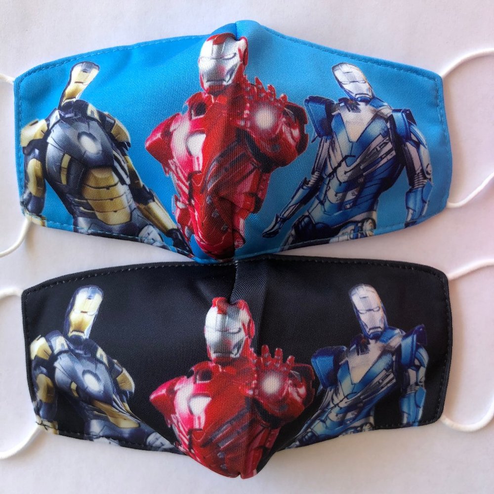 kids face mask iron man marvel